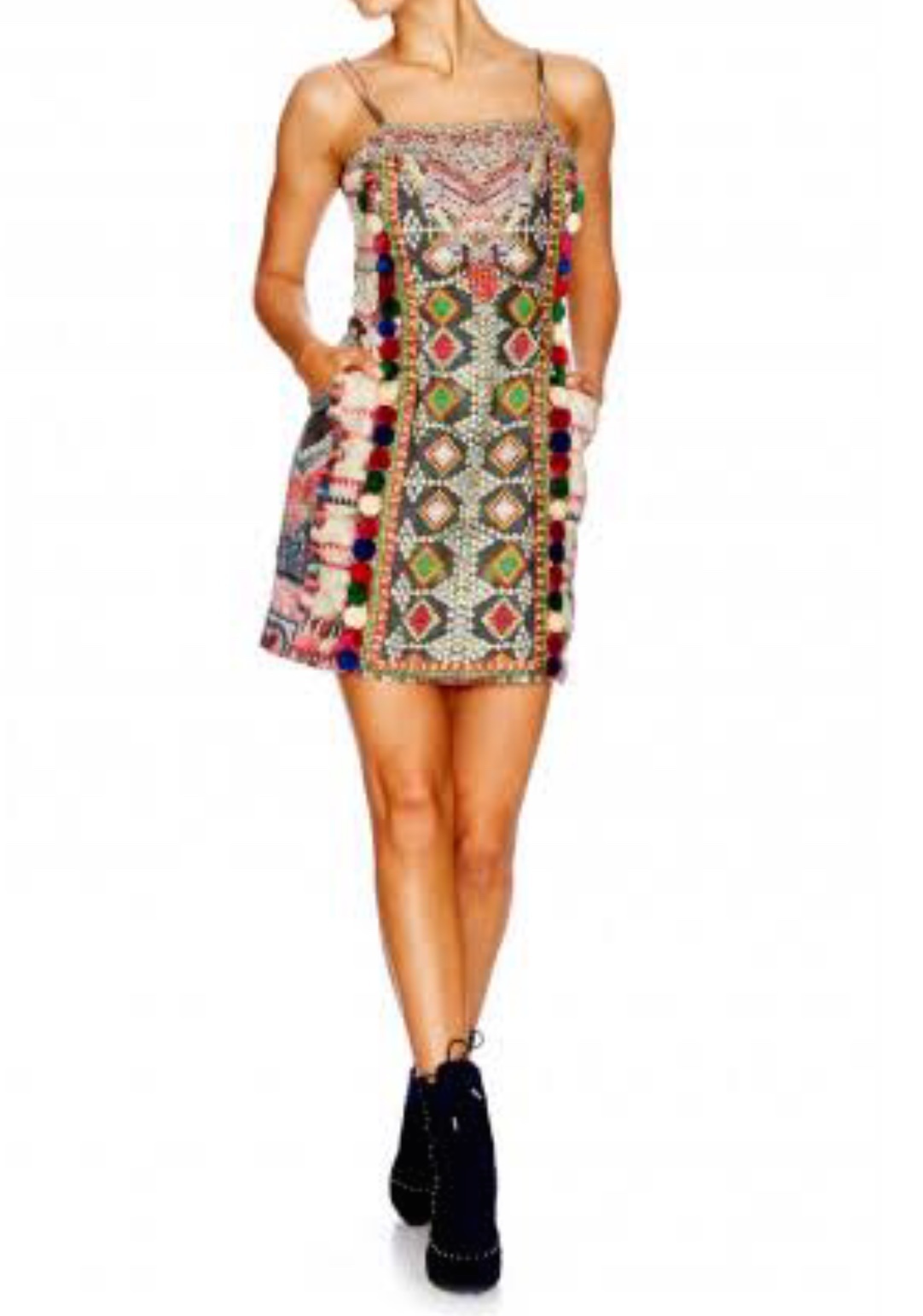 Rental Camilla Sound Of Silver Pinafore Short Dress