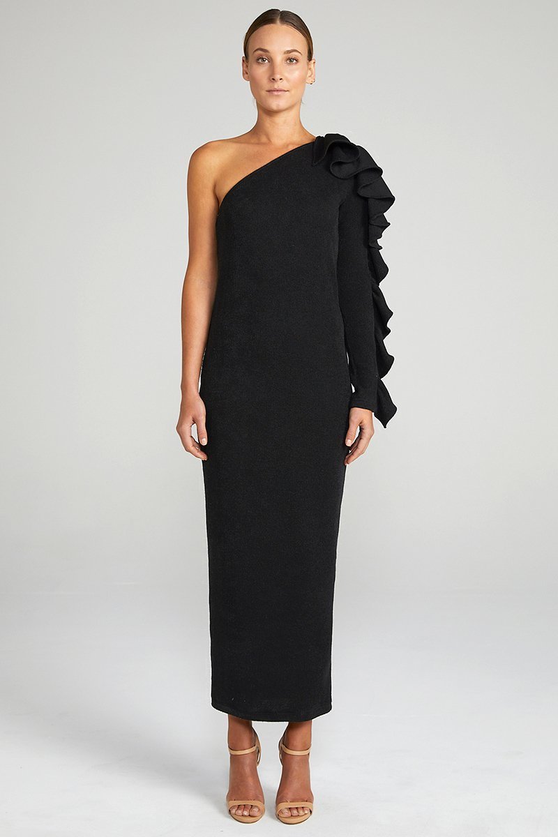 For rent a Shona Joy Demy One Shoulder Frill Sleeve Dress