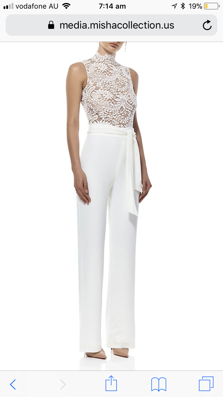 Designer rental White Misha Collection