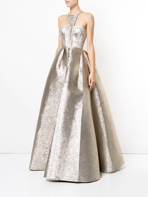 Loan a Alex Perry Lincoln Halterneck Flared Gown