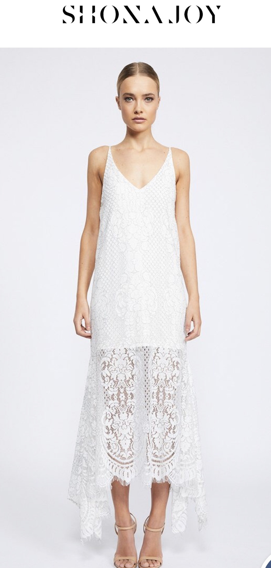 For rent a Shona Joy Handkerchief Slip Dress