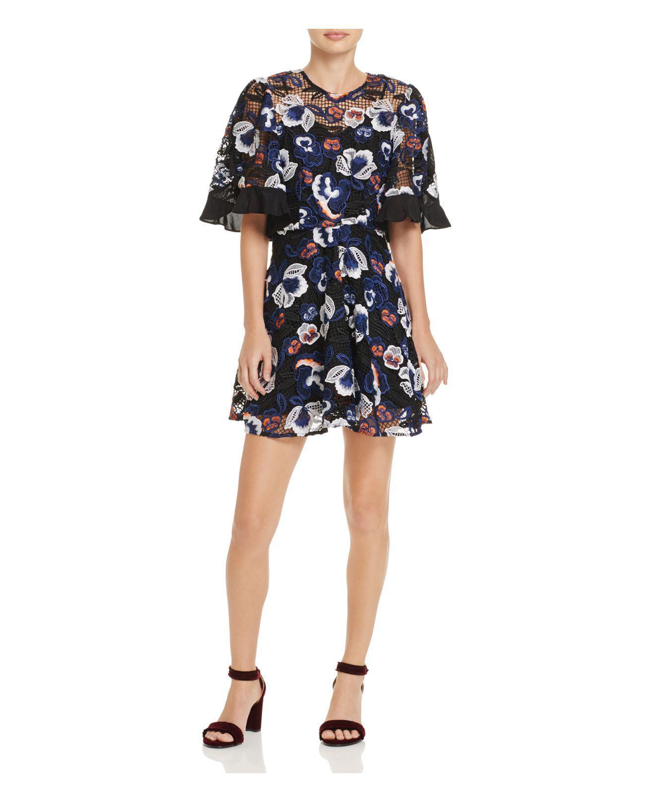 Loan a Talulah Estee Multi Lace Mini Dress