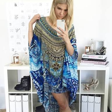 Rent a Camilla Power Of Prayer Round Neck Kaftan