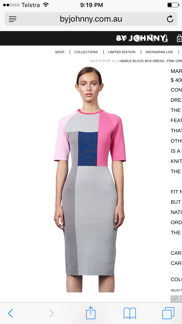 Loan a By Johnny Marle Block Box Dress