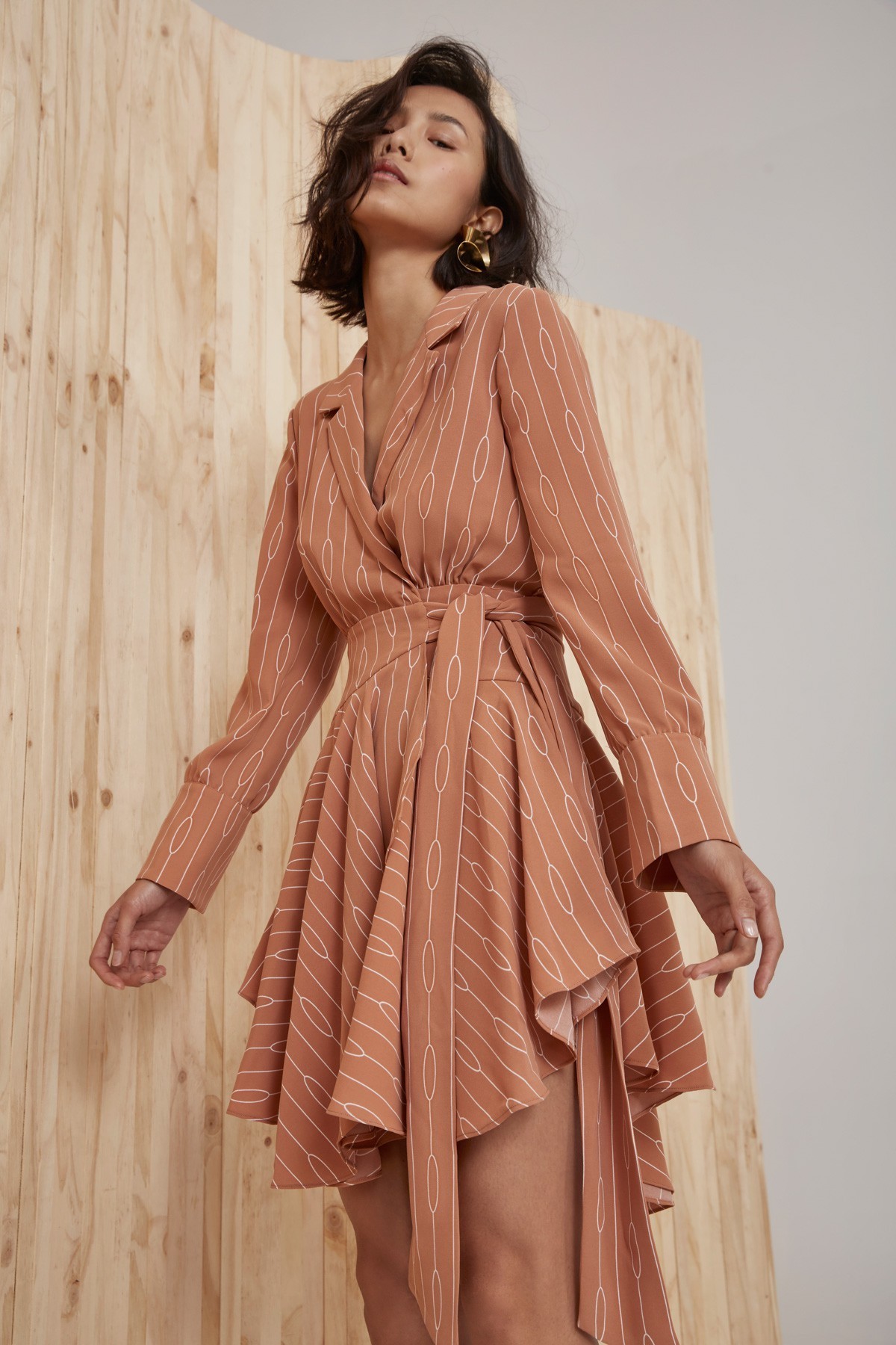 Hire a C/Meo Collective Everlasting Long Sleeve Dress