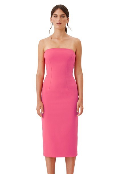 Rental By Johnny Bold Pink Strapless