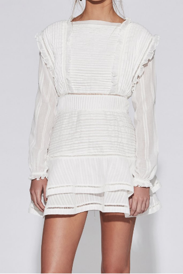 Formal rental Sir The Label Ciel Detailed Long Sleeve Mini