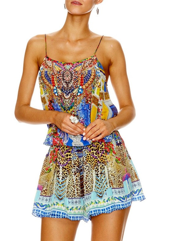 Hire a Camilla Bohemian Bounty Shoestring Strap Playsuit