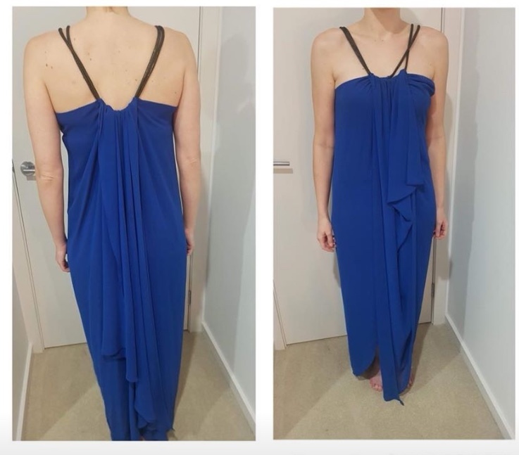 Designer rental Blue Carla Zampatti