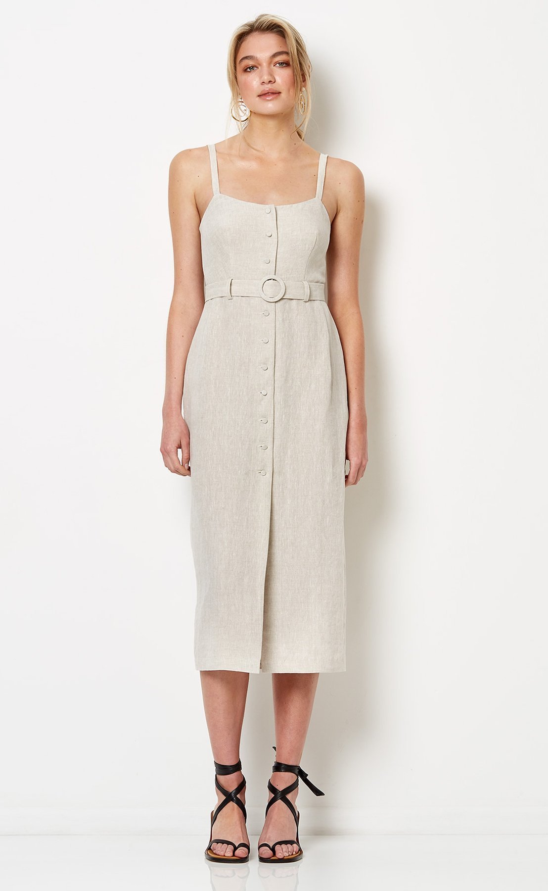 Affordable Bec & Bridge Silver Palms Midi Dress