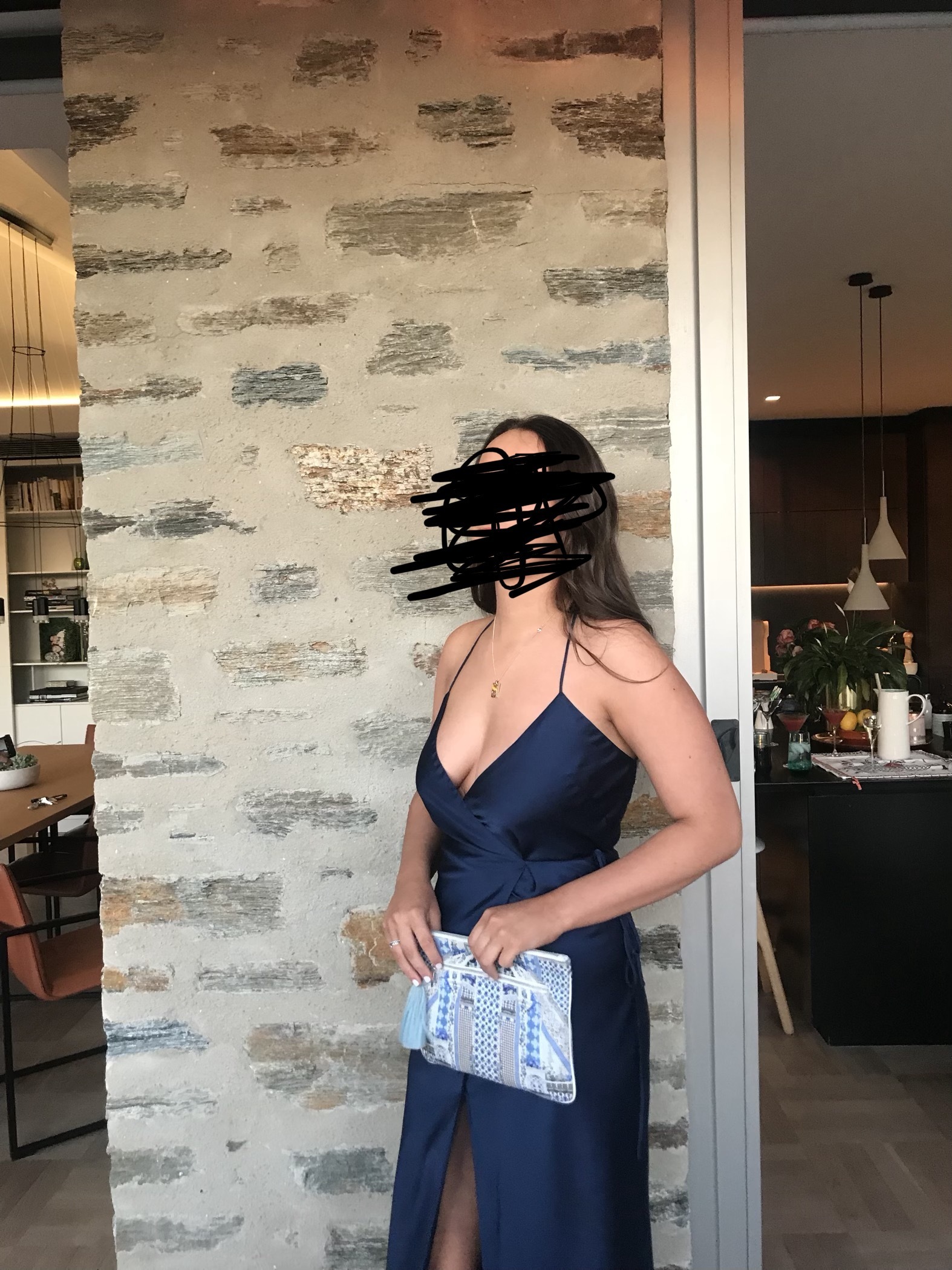 Borrow a Dyspnea Gangsta Wrap Dress