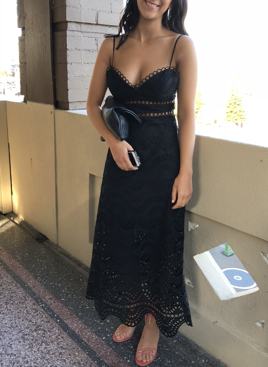 Designer rental Zimmermann Jaya Wave Bodice Dress