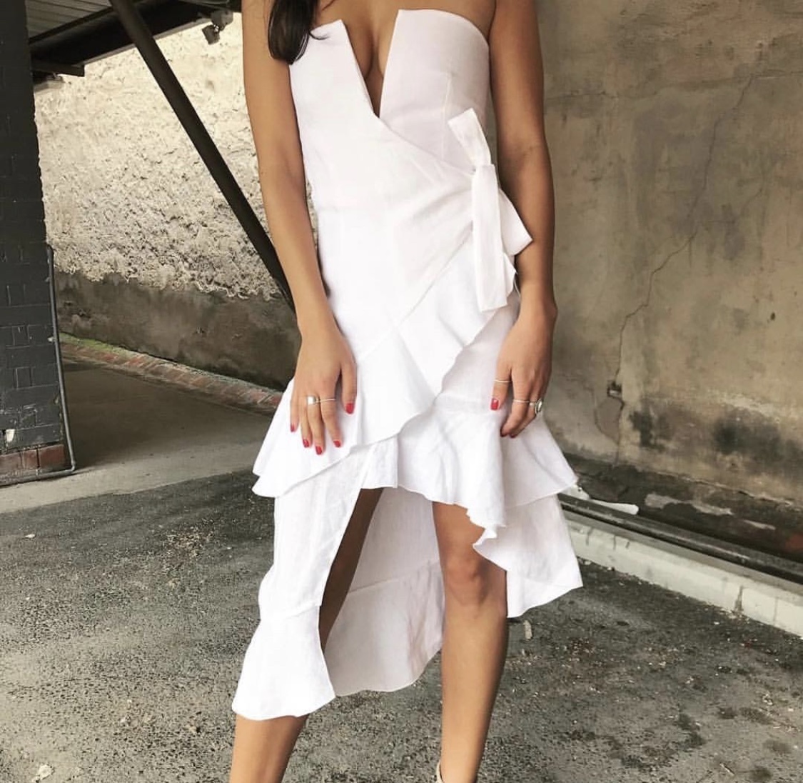 Designer rental Bec & Bridge Frou Frou Wrap Dress