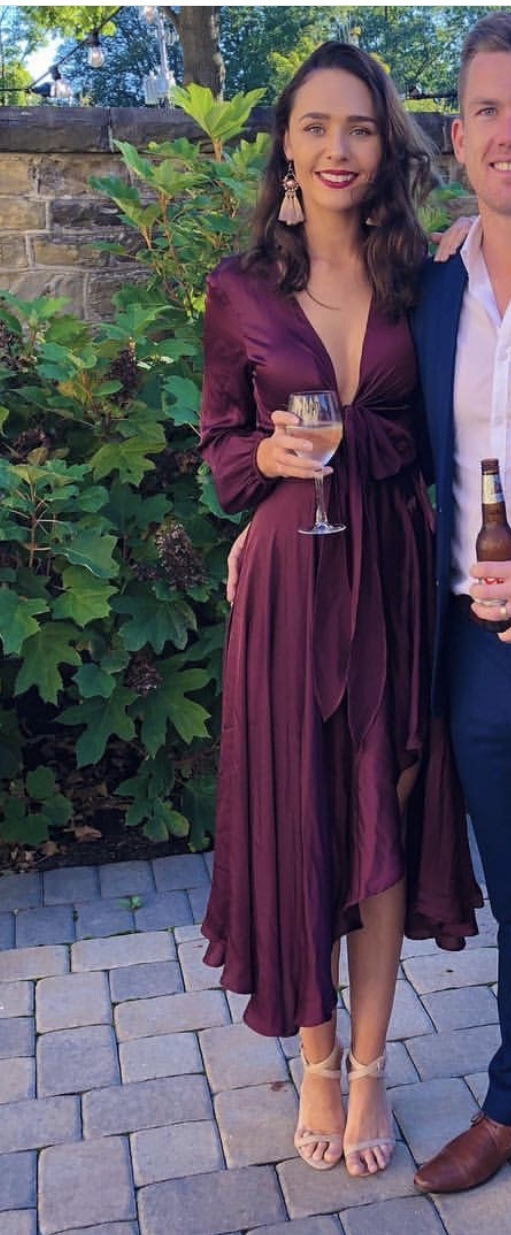 Formal rental Sheike Fanciful Dress Merlot