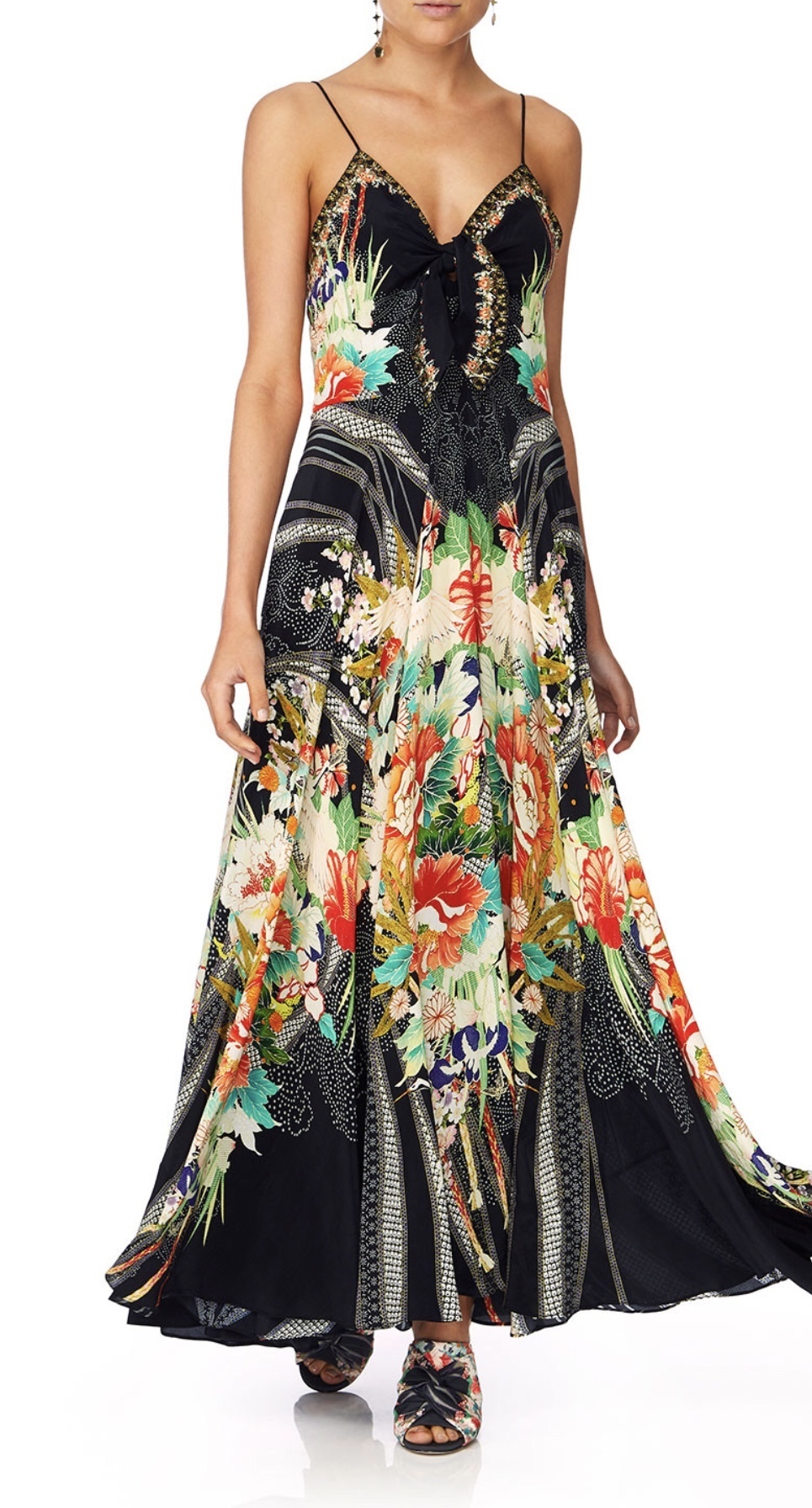 Formal rental Camilla Queen Of Kings Long Dress With Tie Front