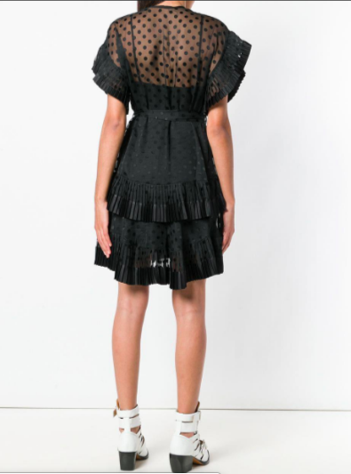 Hire a Zimmermann Zimmermann Dotted Tiered Mini Dress