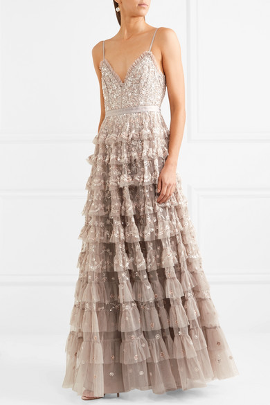 Needle & Thread Beige to hire