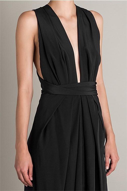 Cheap designer Bianca Spender Black Ascendant Gown