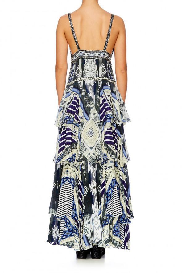 Designer rental Camilla Tie The Knot Gathered Tiered Dress