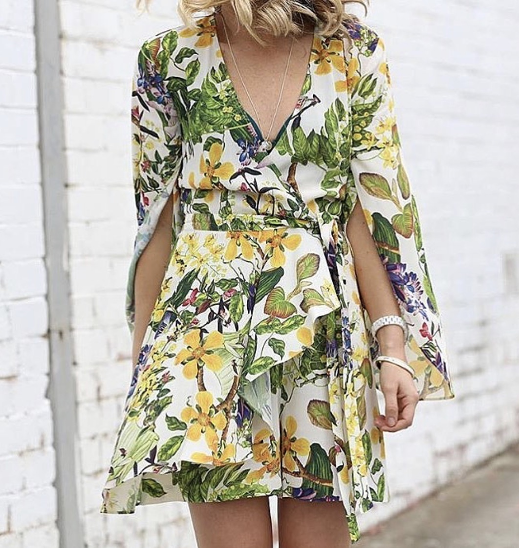 Borrow a Thurley Jungle Print Playsuit