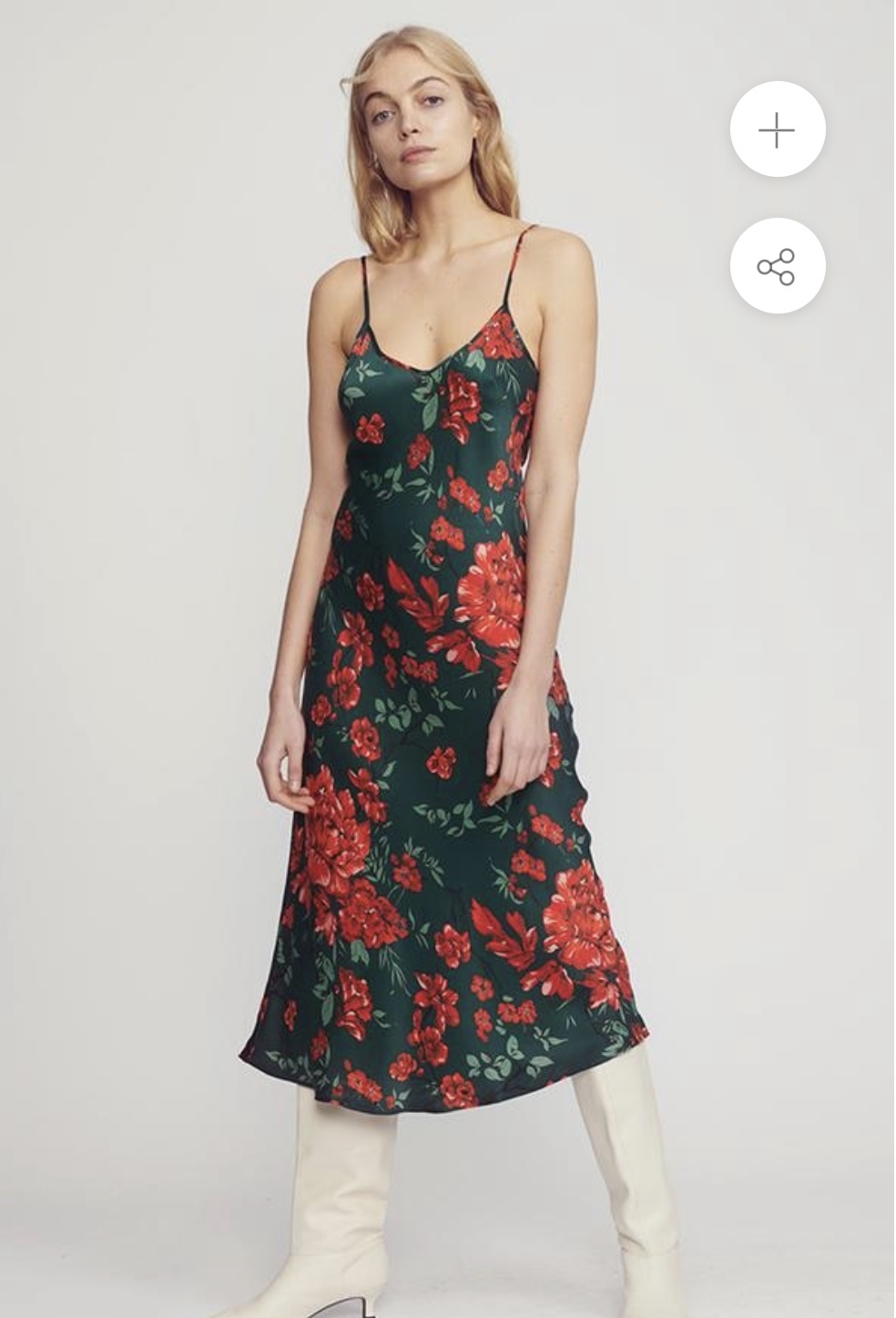 Formal rental Silk Laundry 90s Silk Slip Dress Flora