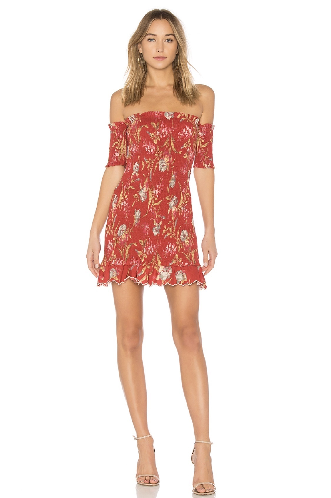 Rent a Zimmermann Corsair Shirred Flutter Dress