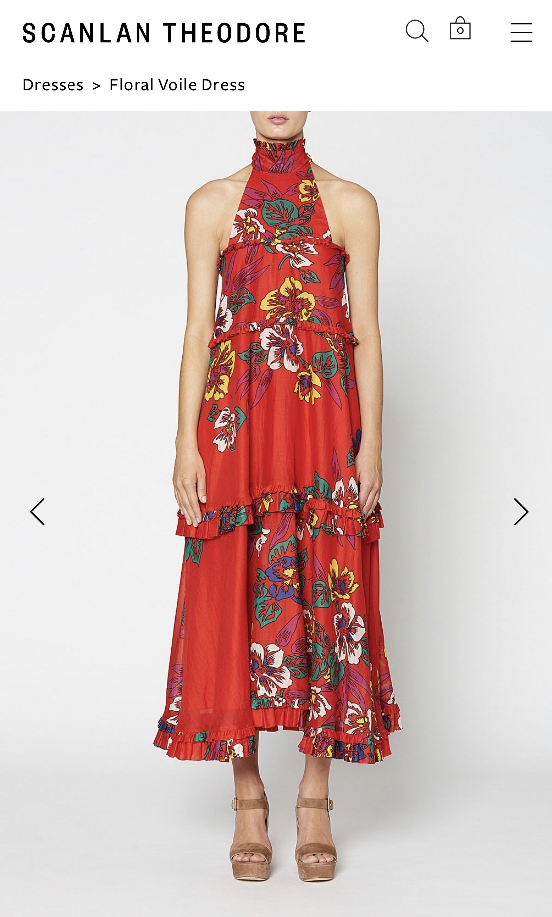 Rent a Scanlan Theodore Floral Voile Dress