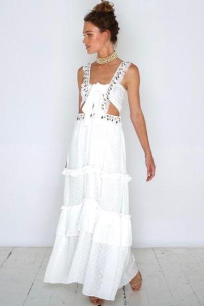 Loan a Ixiah The Label Forever Dress White