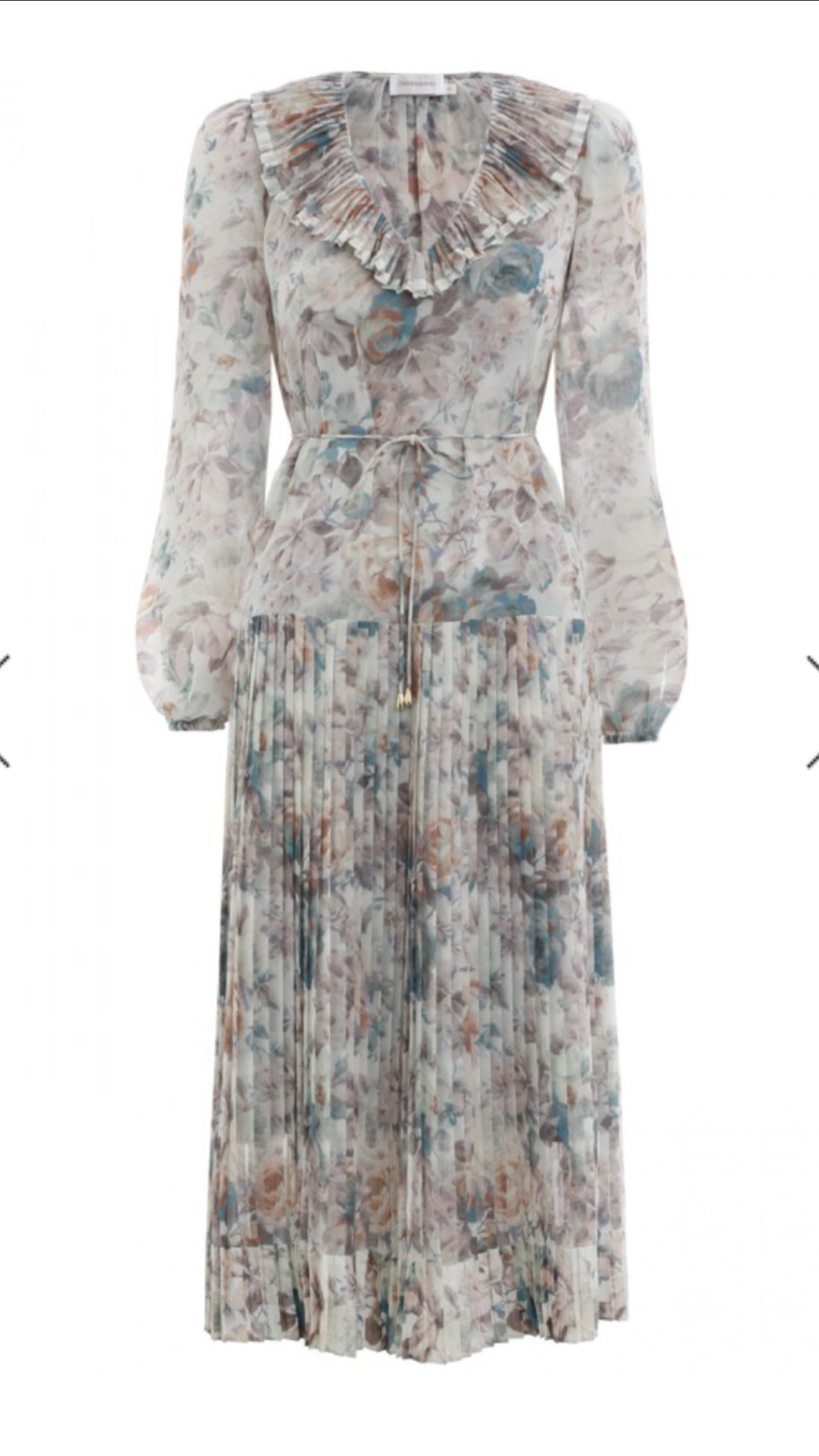 Cheap designer Zimmermann Fleeting Folds Midi Dress