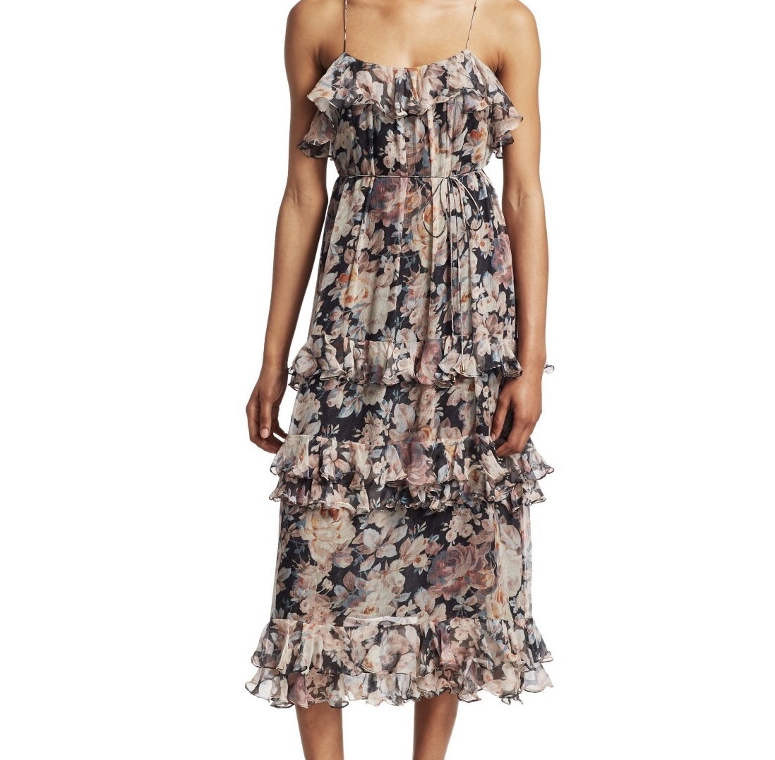 Loan a Zimmermann Tempest Frolic Tier Dress