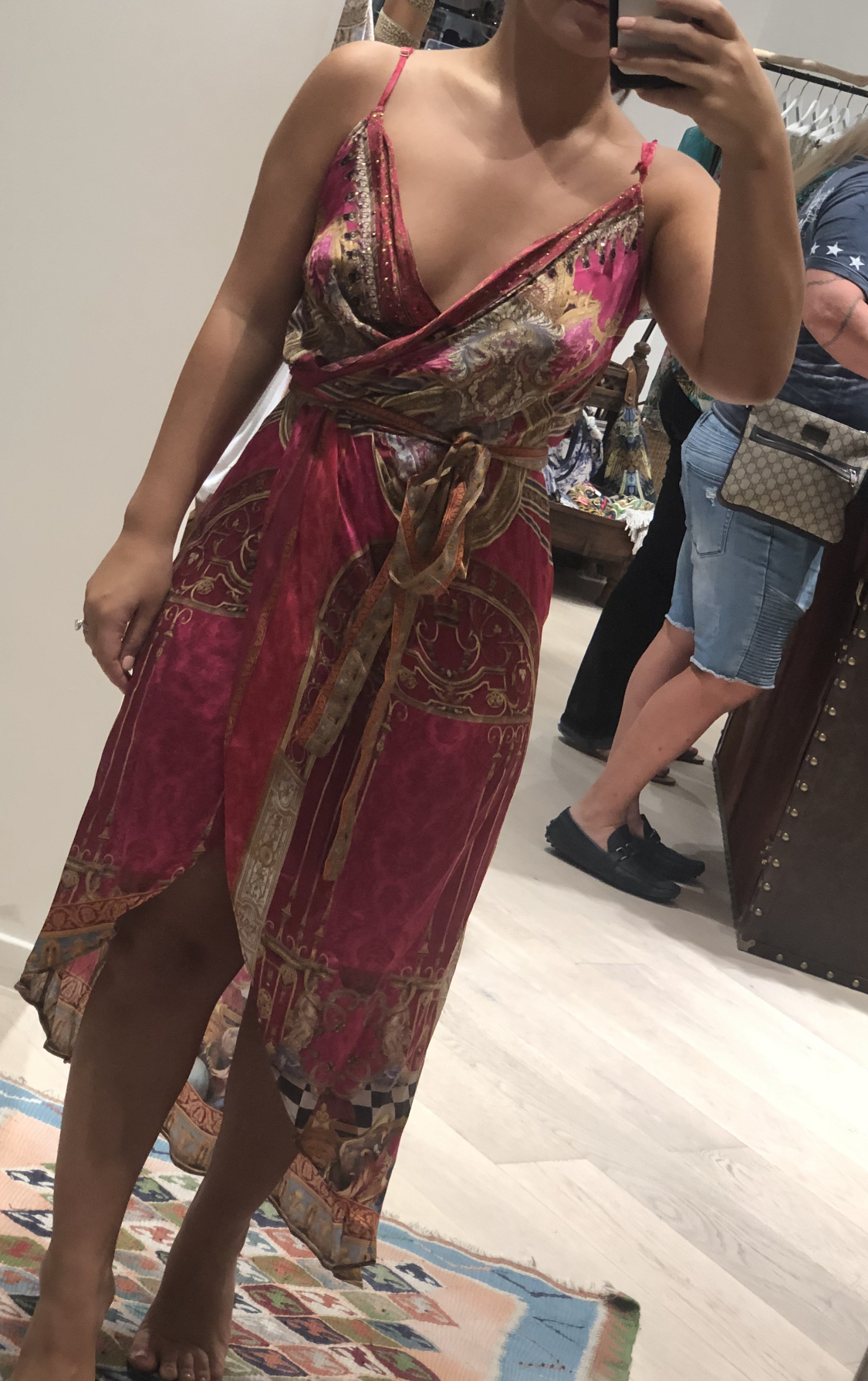 Cheap designer Camilla Asymmetric Wrap Dress W Straps Lounge Hour