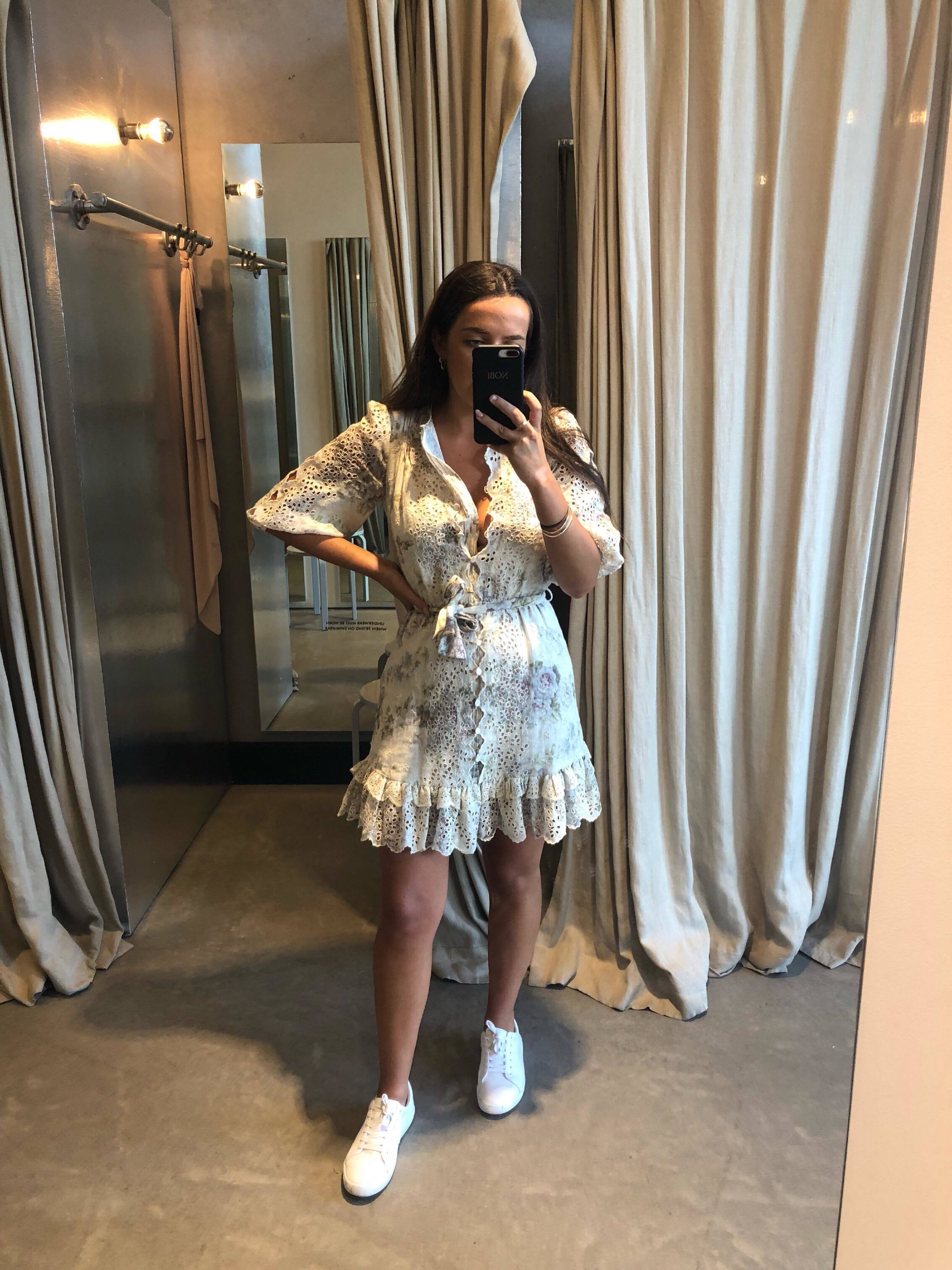 Formal rental Zimmermann Iris Scallop Front Short Dress