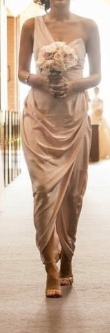 Designer rental Zimmermann One Shoulder Blush Asymmetric Dress