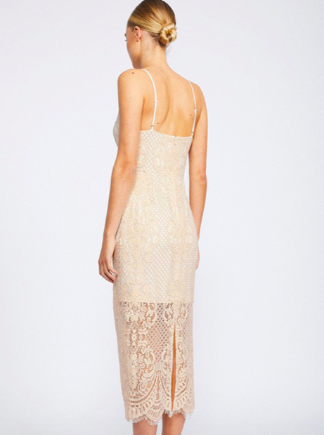 Hire a Shona Joy Lace Cocktail Midi Dress