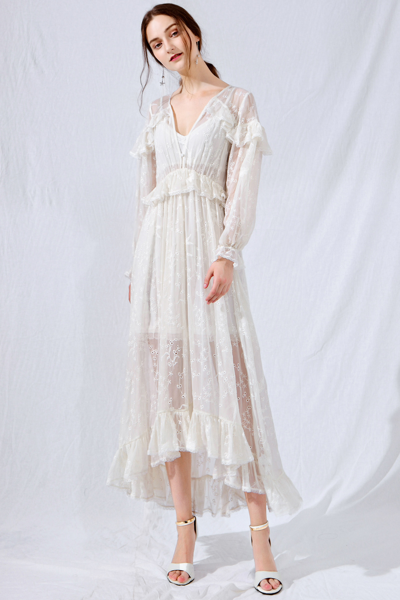 Hire a Zimmermann Lovelorn Cape Shoulder Dress