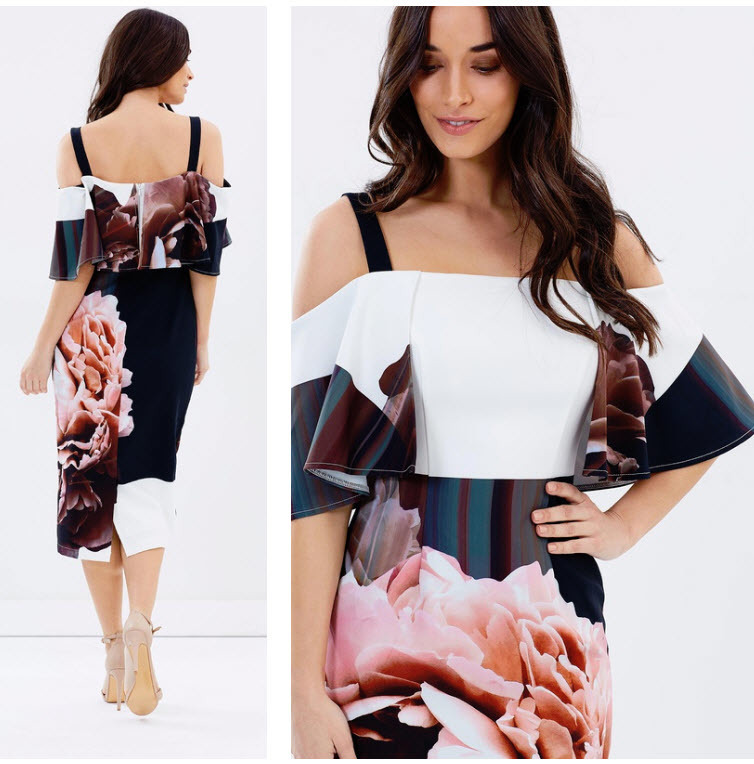 Formal rental Pasduchas Feminine Floral Midi