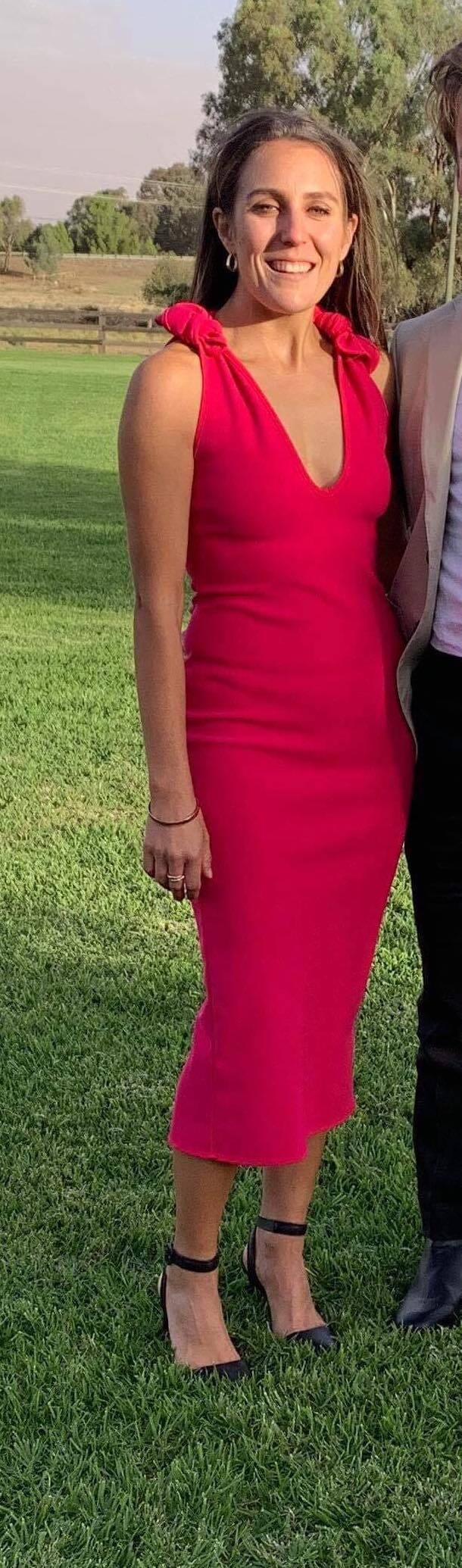 Cheap designer By Johnny V Neck Bow Shoulder Dress