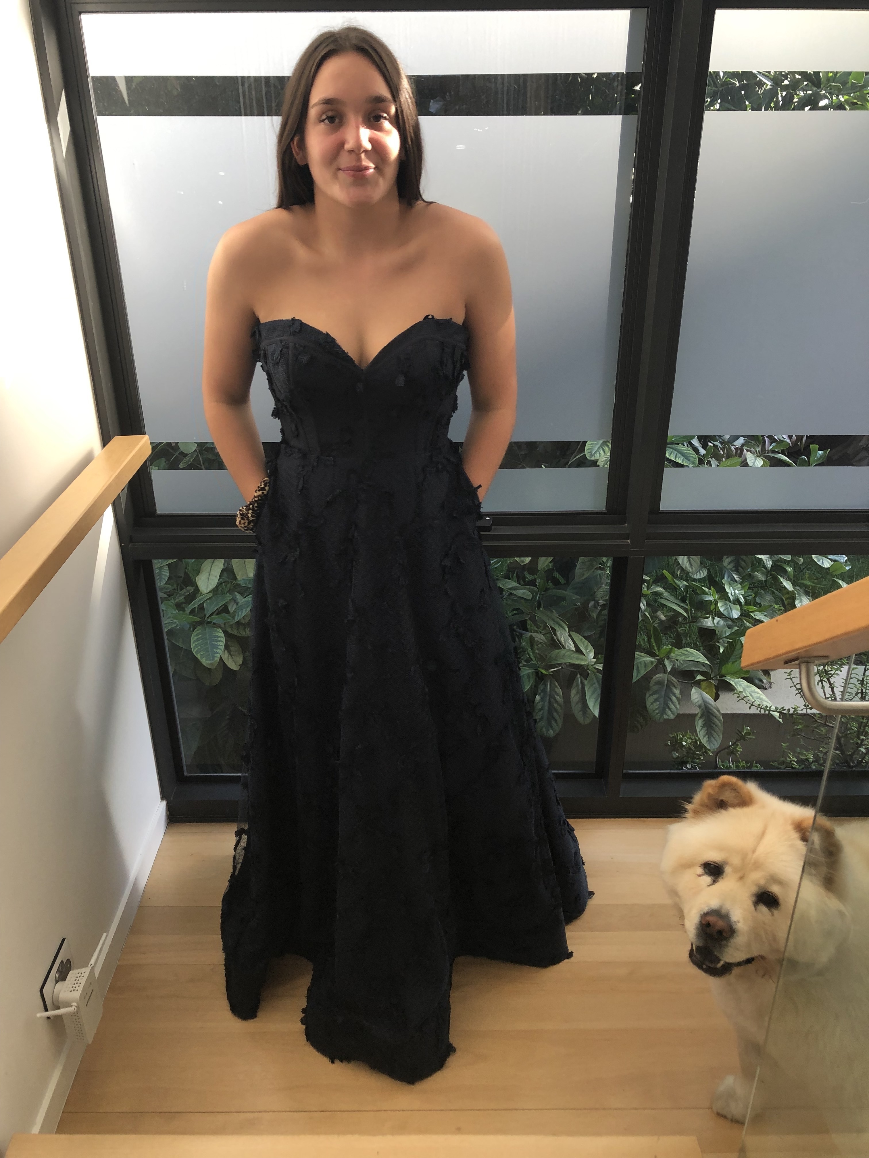 Rent a Bariano Bariano Navy Strapless Dress