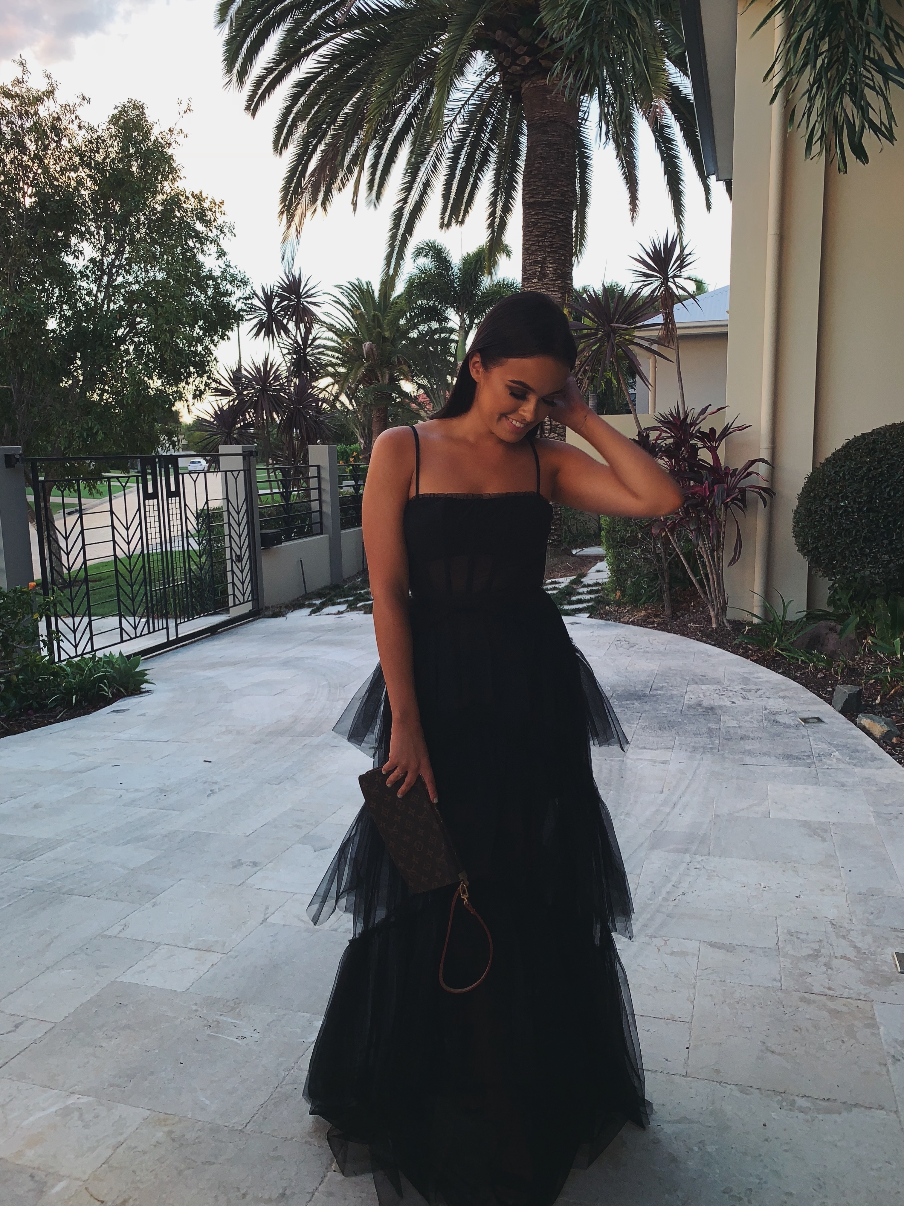 Formal rental Bcbgmaxazria Corset Tulle Gown