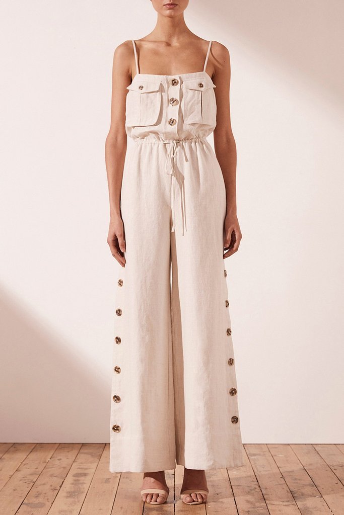 Hire a Shona Joy Aluaro Linen Safari Jumpsuit