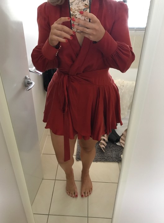 Designer rental Zimmermann Wrap Short Dress