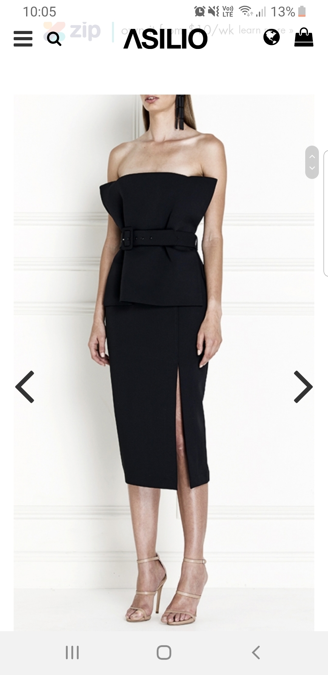 Formal rental Asilio Revolution Bustier Dress