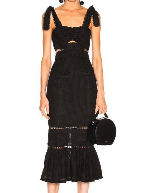 Formal rental Alice Mccall A Foreign Affair Midi Dress Black In Size 6