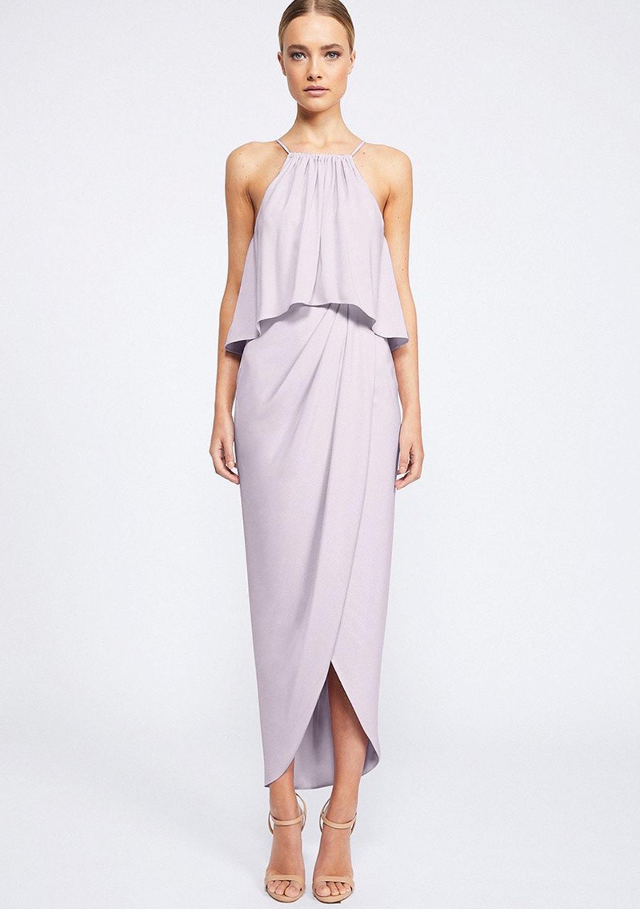 Loan a Shona Joy Core High Neck Frill Dress