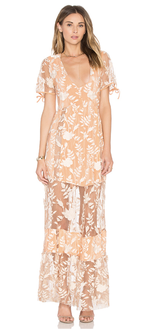 Designer rental For Love And Lemons Mia Maxi Dress