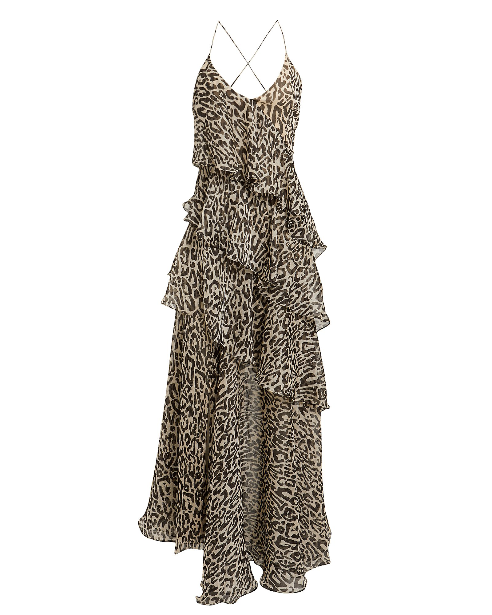 Rent a Shona Joy Mariposa Leopard Backless Maxi