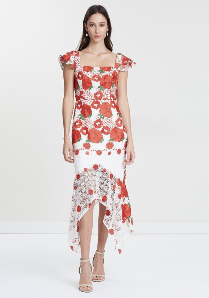 Formal rental Mossman Roses Are Red Dress