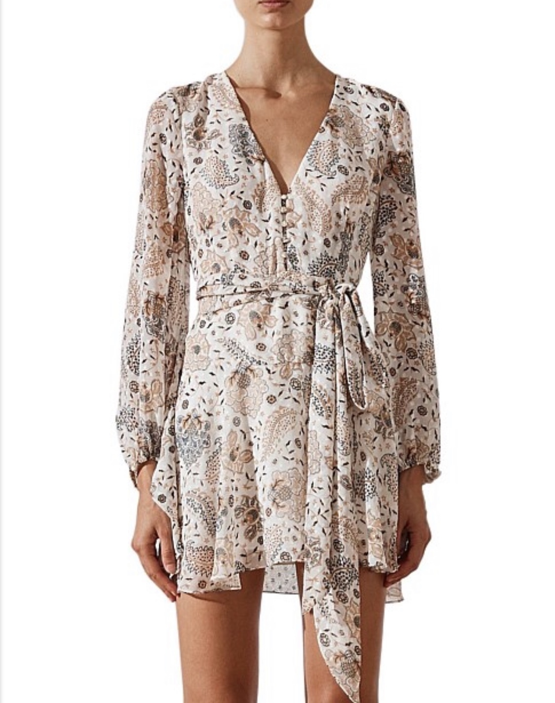 Formal rental Shona Joy Miller Mini Dress With Sash