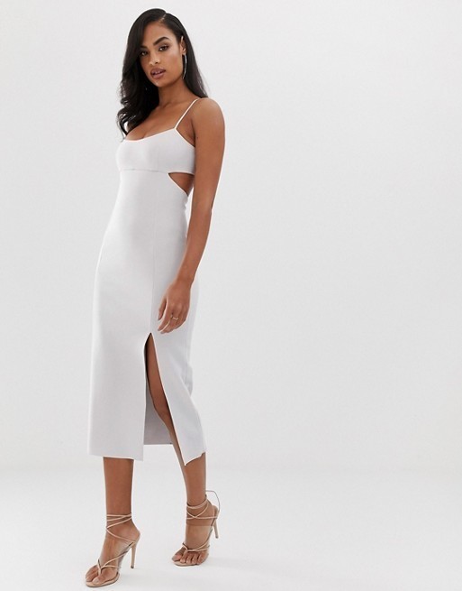 Affordable Bec & Bridge Amelie Panel Midi Dress White