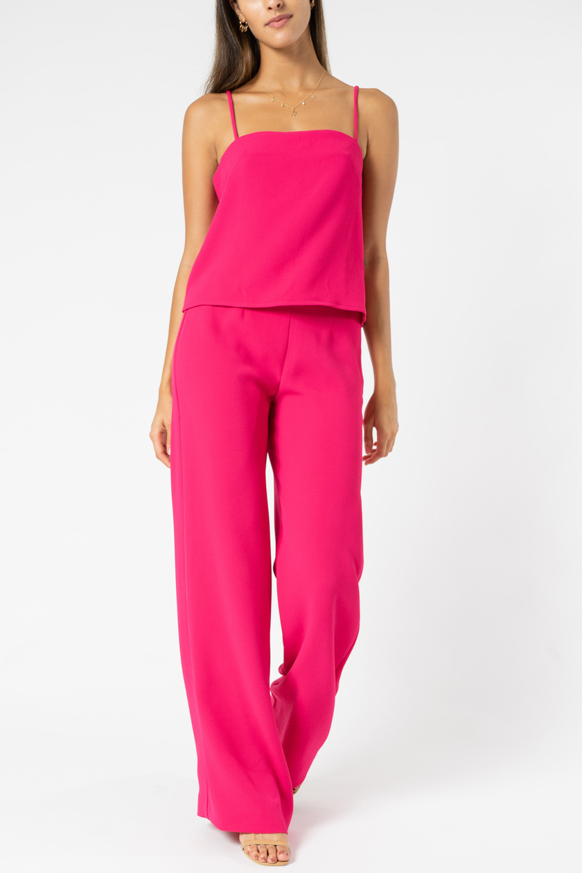 Designer rental By Johnny Punch Me Pink Cami And Astrid Straight Pant